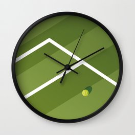 TENNIS COURT: WIMBLEDON Wall Clock