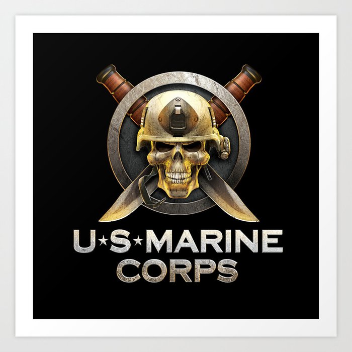 marine corps skull
