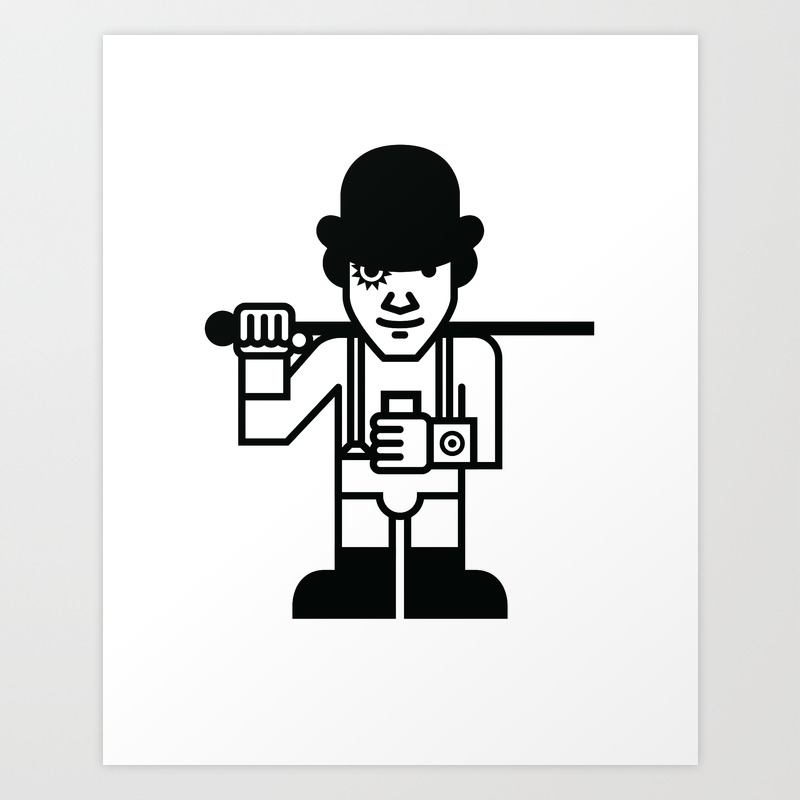 A Clockwork Orange Alex Art Print By Steveharkin Society6