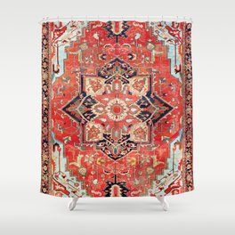 Heriz Azerbaijan Northwest Persian Rug Print Shower Curtain