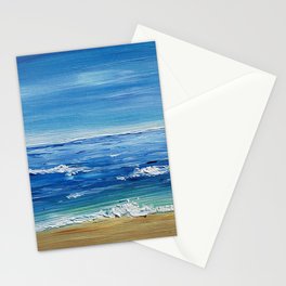 Acrylic Ocean Beach Stationery Card