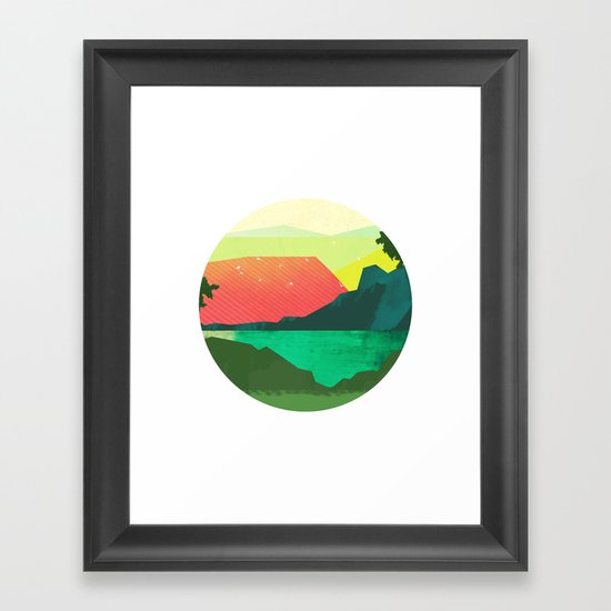 Circlescape Framed Art Print