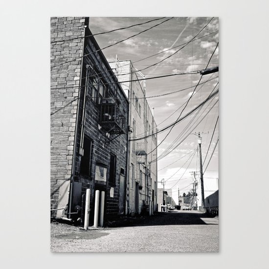 Grit city alley Canvas Print