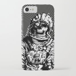 Skelenaut V1 (Black & White) iPhone Case