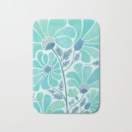 Himalayan Blue Poppies Floral Badematte