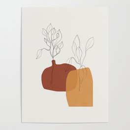 Vases Home Plants Poster