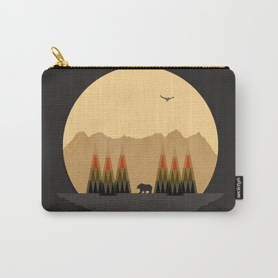 The Bear Versus the Mountain Carry-All Pouch