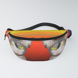 Twin Sphynx Cats by Sunset Fanny Pack