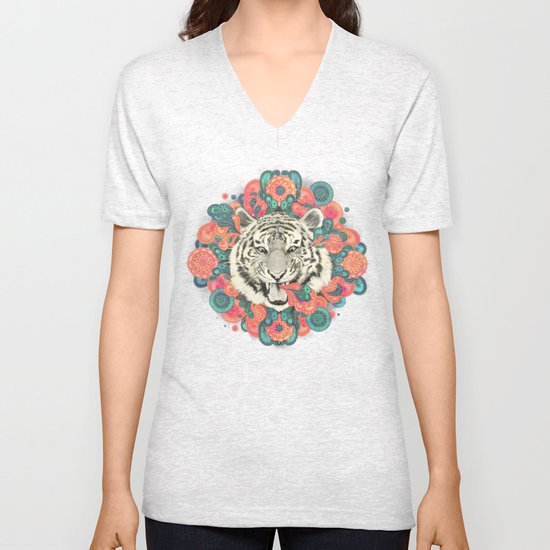 bengal mandala Unisex V-Neck