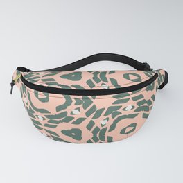 Triangular Flowers Pattern Artwork 02 Color 2 Fanny Pack