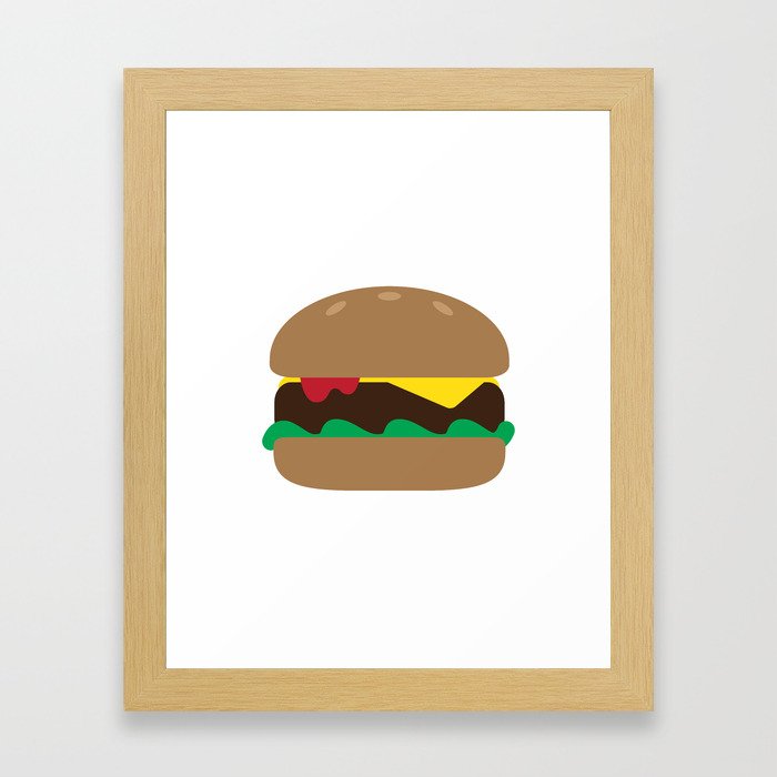 Burger Framed Art Print