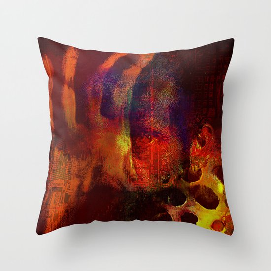 beyond the lines (This Artwork is a collaboration with the talented artist Agostino Lo coco) Throw Pillow