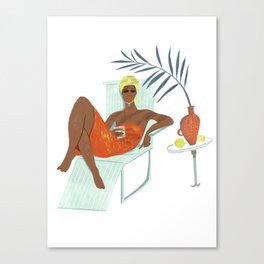summer cocktail Canvas Print