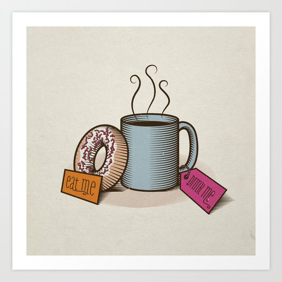 Breakfast in Wonderland Art Print