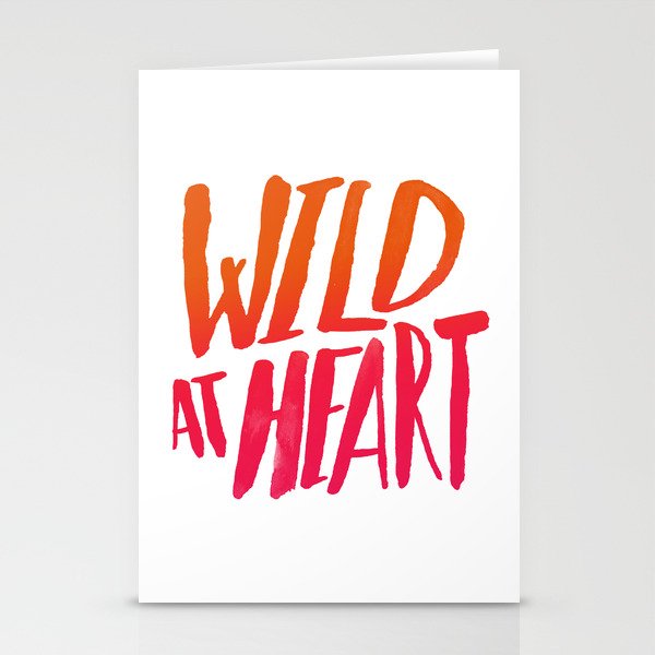 Wild At Heart x Typography Flame Ombre Stationery Cards