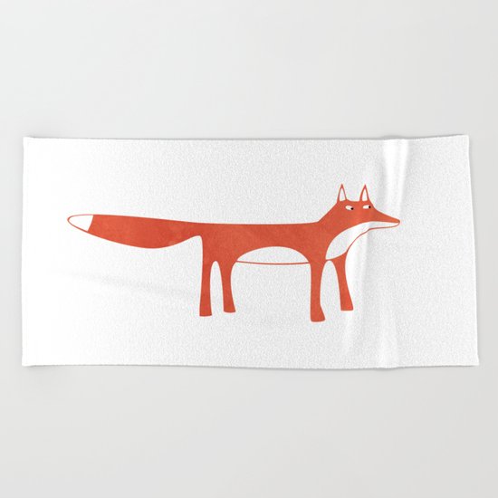 Mr Fox Beach Towel