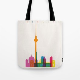 Shapes of Berlin accurate to scale Tote Bag