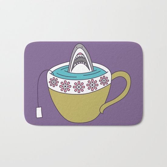 Shark in Tea Bath Mat