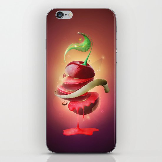 Sliced Sour Cherry iPhone & iPod Skin