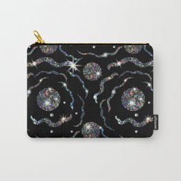  Shining stars on a black background. Carry-All Pouch