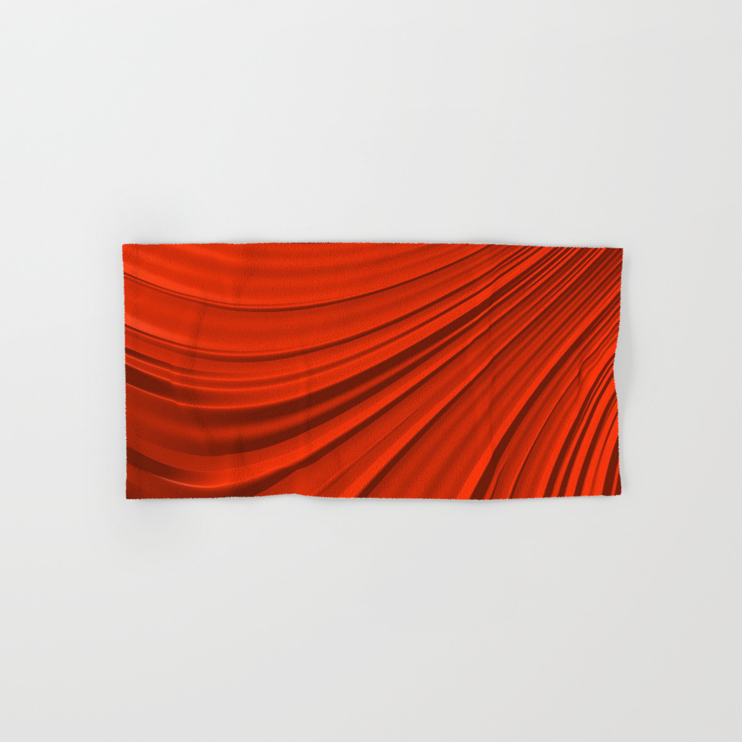 red bathroom towels