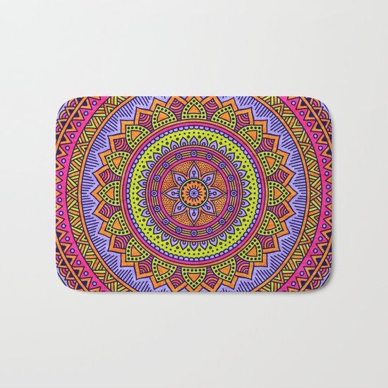 Hippie mandala 56 Bath Mat