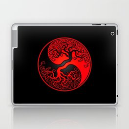 Red and Black Tree of Life Yin Yang Laptop & iPad Skin
