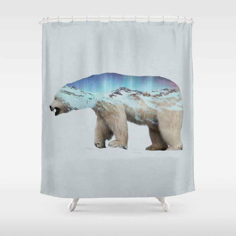 The Arctic Polar Bear Shower Curtain By Daviesbabies Society6