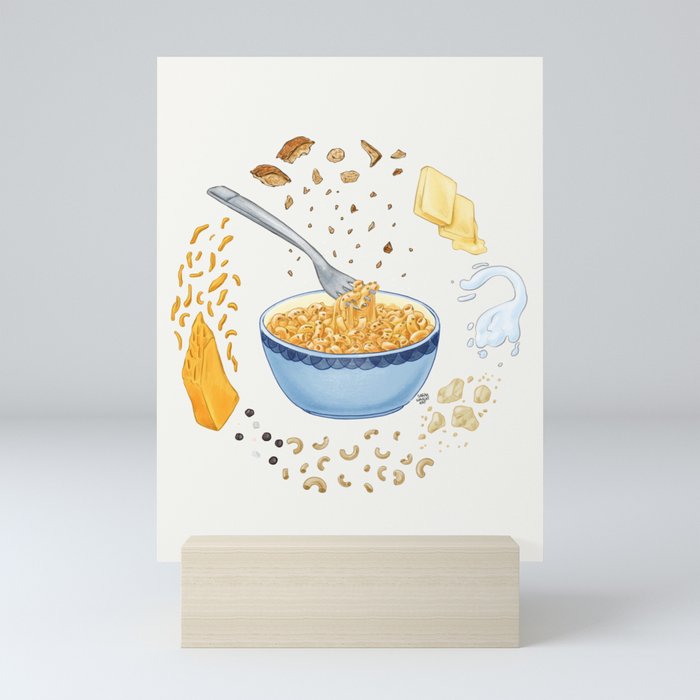 Macaroni and Cosmos Mini Art Print
