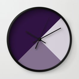 Gradient Geometry - Purple Wall Clock