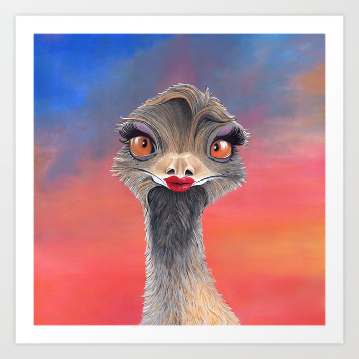 Elegant Emu Art Print