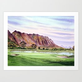 Koolau Golf Course Hawaii 16th Hole Art Print