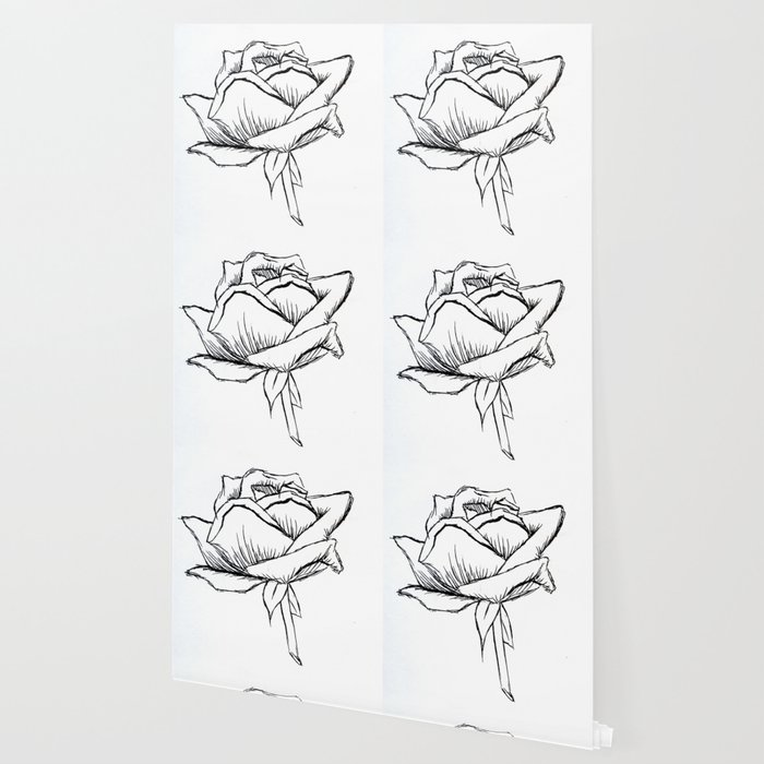 A Single Rose Wallpaper By Harrison E Society6