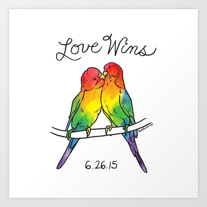 #LoveWins Birds Art Print