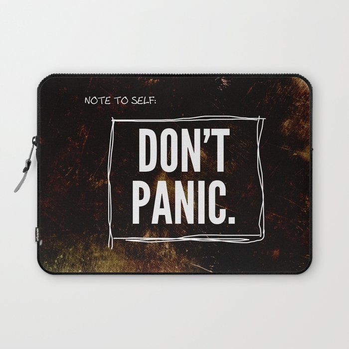 Don't Panic Laptop Sleeve