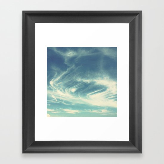 Cirrus Uncinus. Framed Art Print