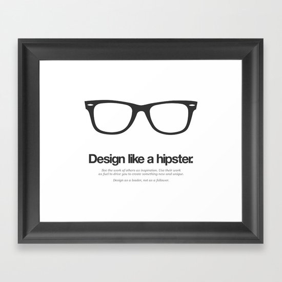 Hipster Designs Framed Art Print