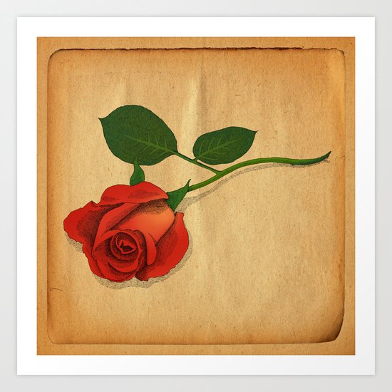 A Rose Art Print