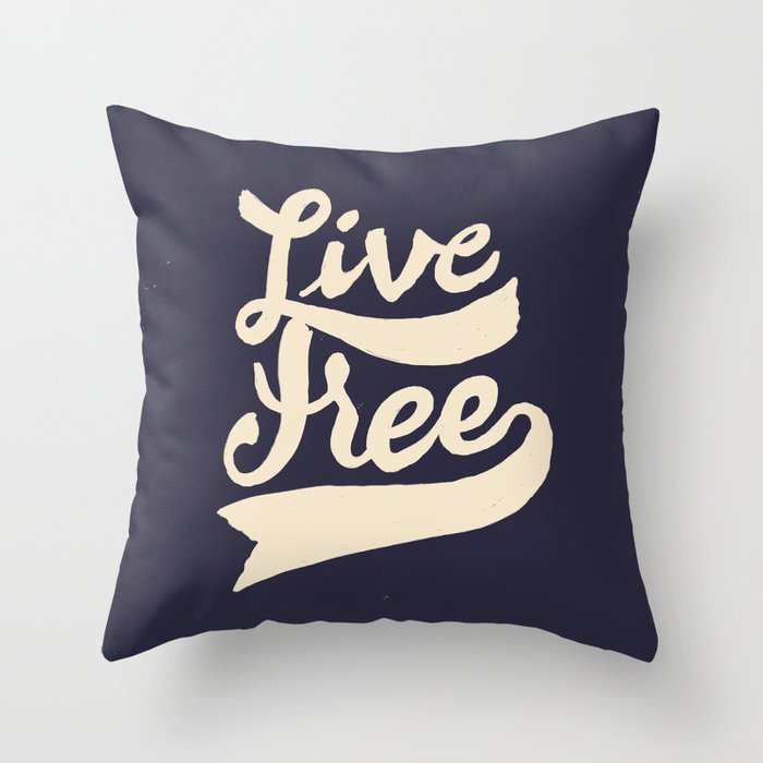 Live Free Throw Pillow