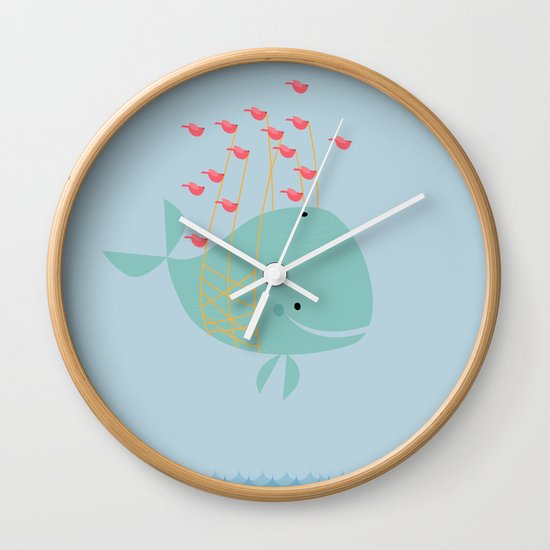 Whale Wall Clock