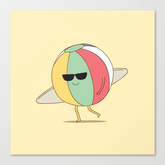 beach ball Canvas Print
