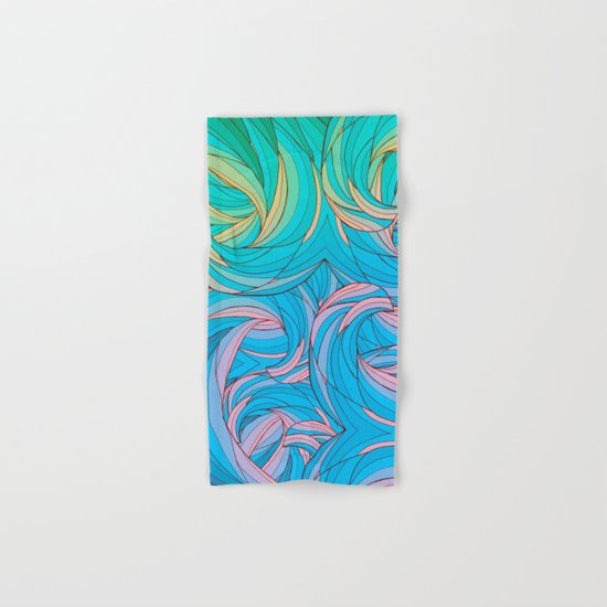 Sun Light Waves Hand & Bath Towel