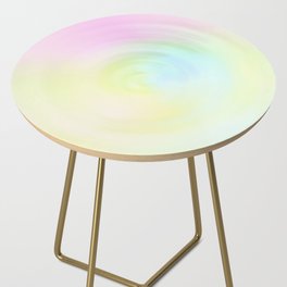 Pastel spin rainbow Side Table