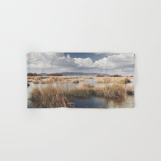 "Waiting for the storm" At the lake... Hand & Bath Towel