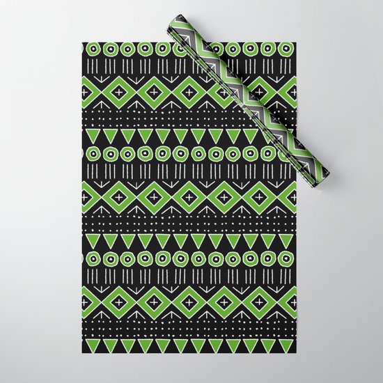 lime green wrapping paper