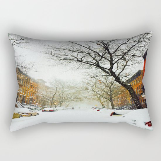 NYC @ Snow Time Rectangular Pillow