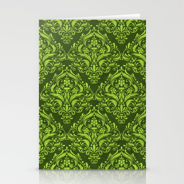 Halloween damask colors #3 Stationery Cards
