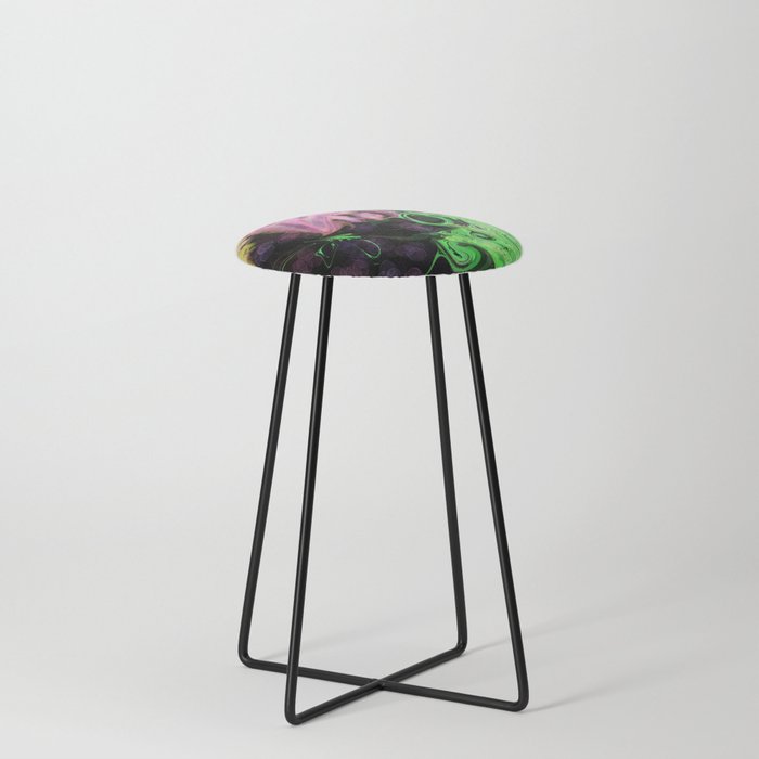 Reaching for the Sun Bright  Counter Stool