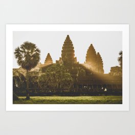 Sunrise at Angkor Wat Art Print