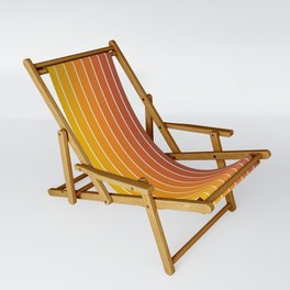 Gradient Arch IX Retro Orange Mid Century Modern Rainbow Sling Chair